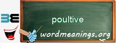 WordMeaning blackboard for poultive